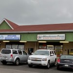 Wide view of the outside of the office