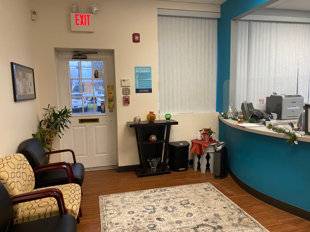 front door of office
