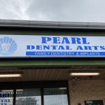 Office sign outside of the building